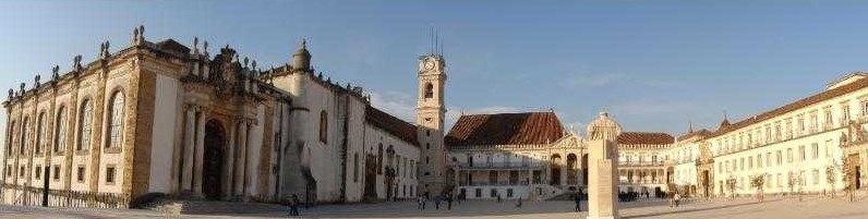 Panorama of the Paço das Escolas, at the University of Coimbra